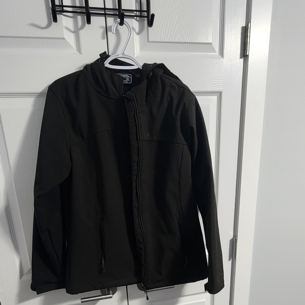 Women's Black Windbreaker Jacket